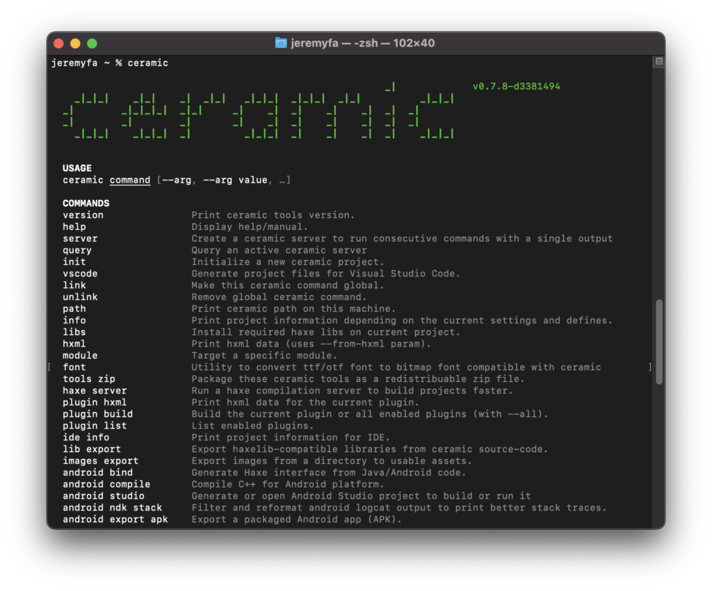 Ceramic CLI